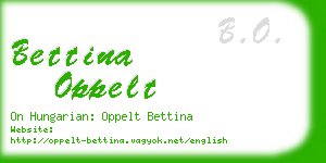 bettina oppelt business card